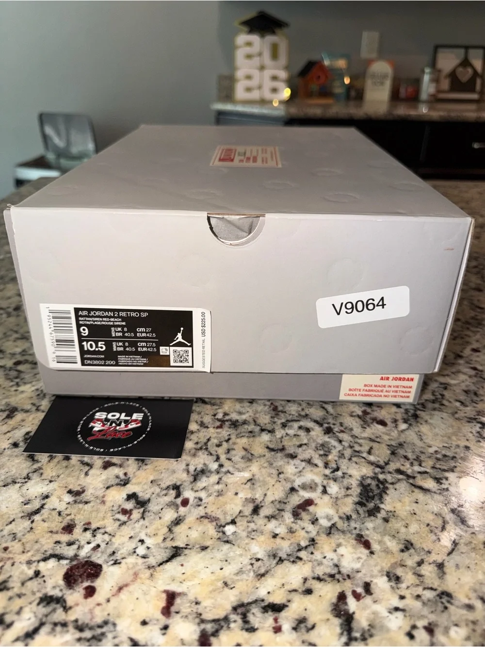 Size 9 Jordan 2 Retro SP Union Rattan SKU DN3802-200 Brand New